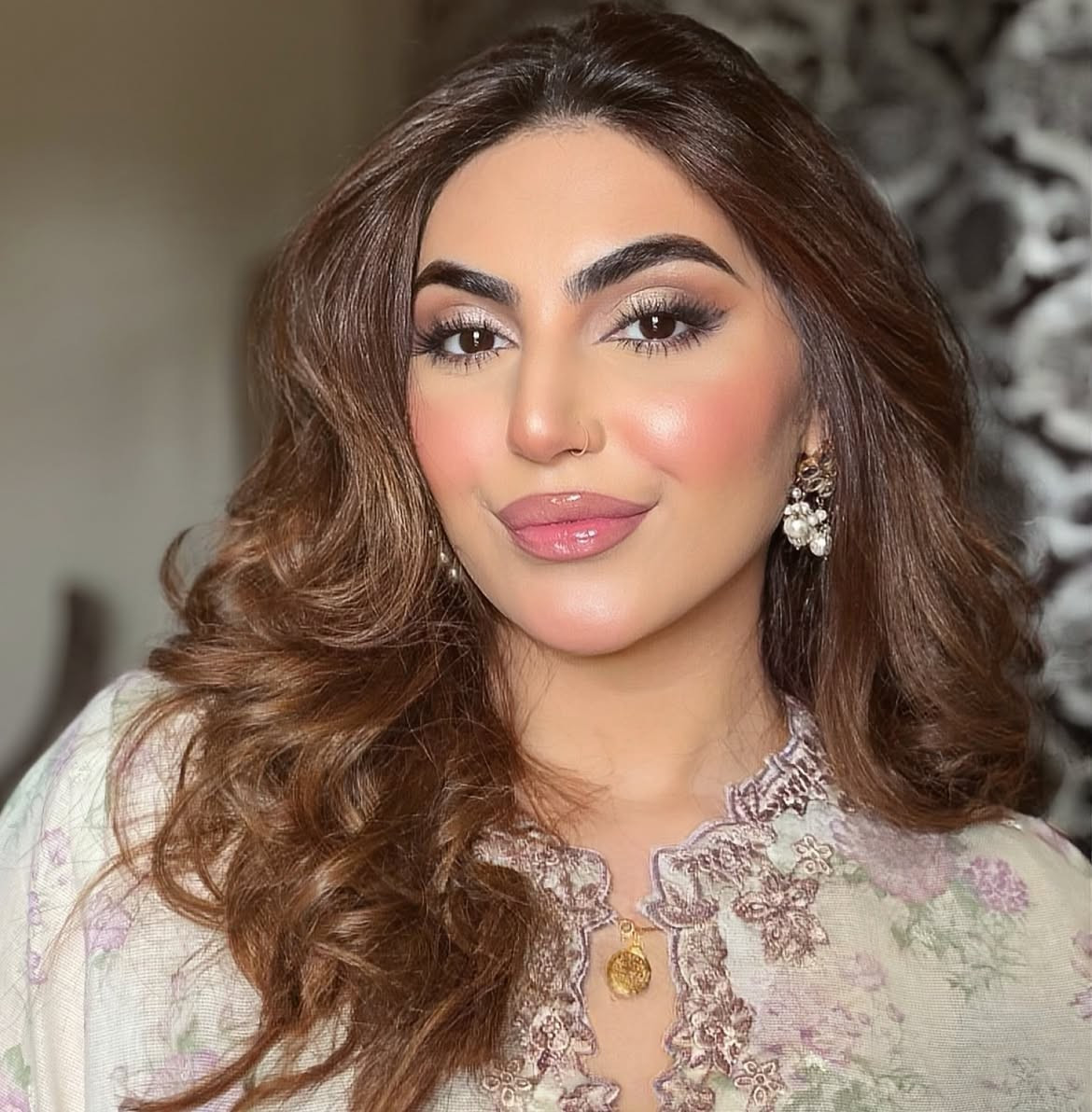 জেসমিন আন্টি নীল শাড়ি